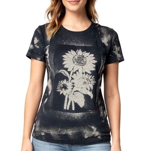 Sunflower Custom Bleach Dye Tee | Size Small | Mothership Boutique Original